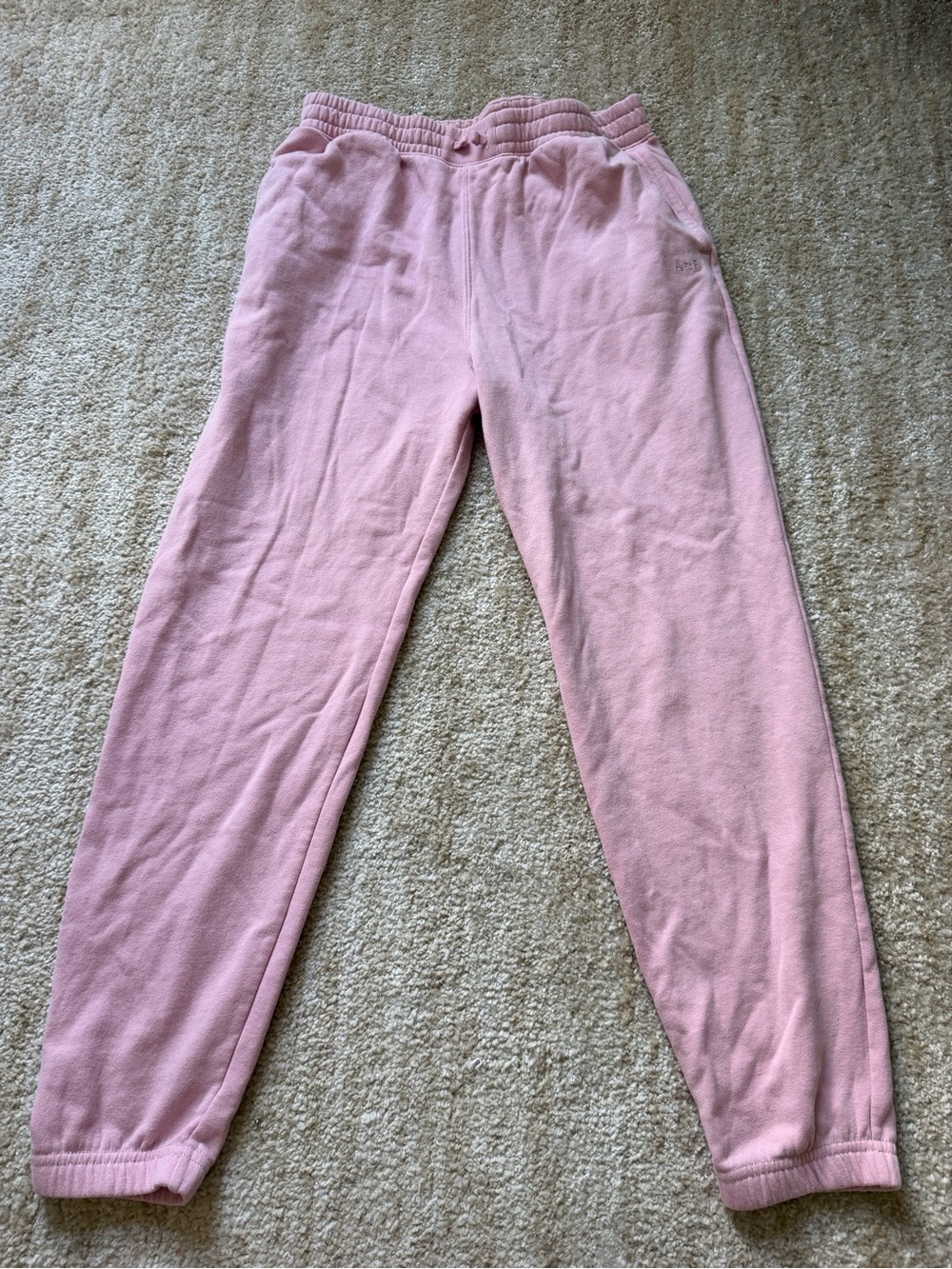 Girls' Pink Fleece Jogger Sweatpants